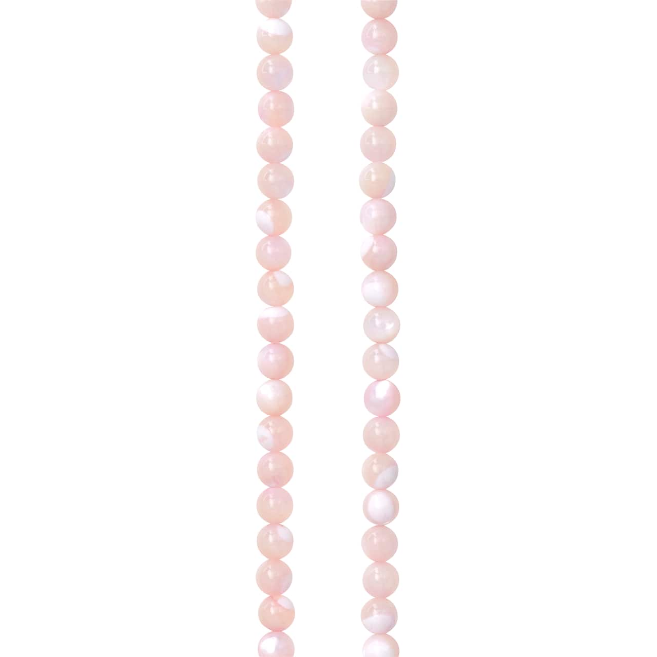 Light Pink Mother of Pearl Round Beads, 4mm by Bead Landing™